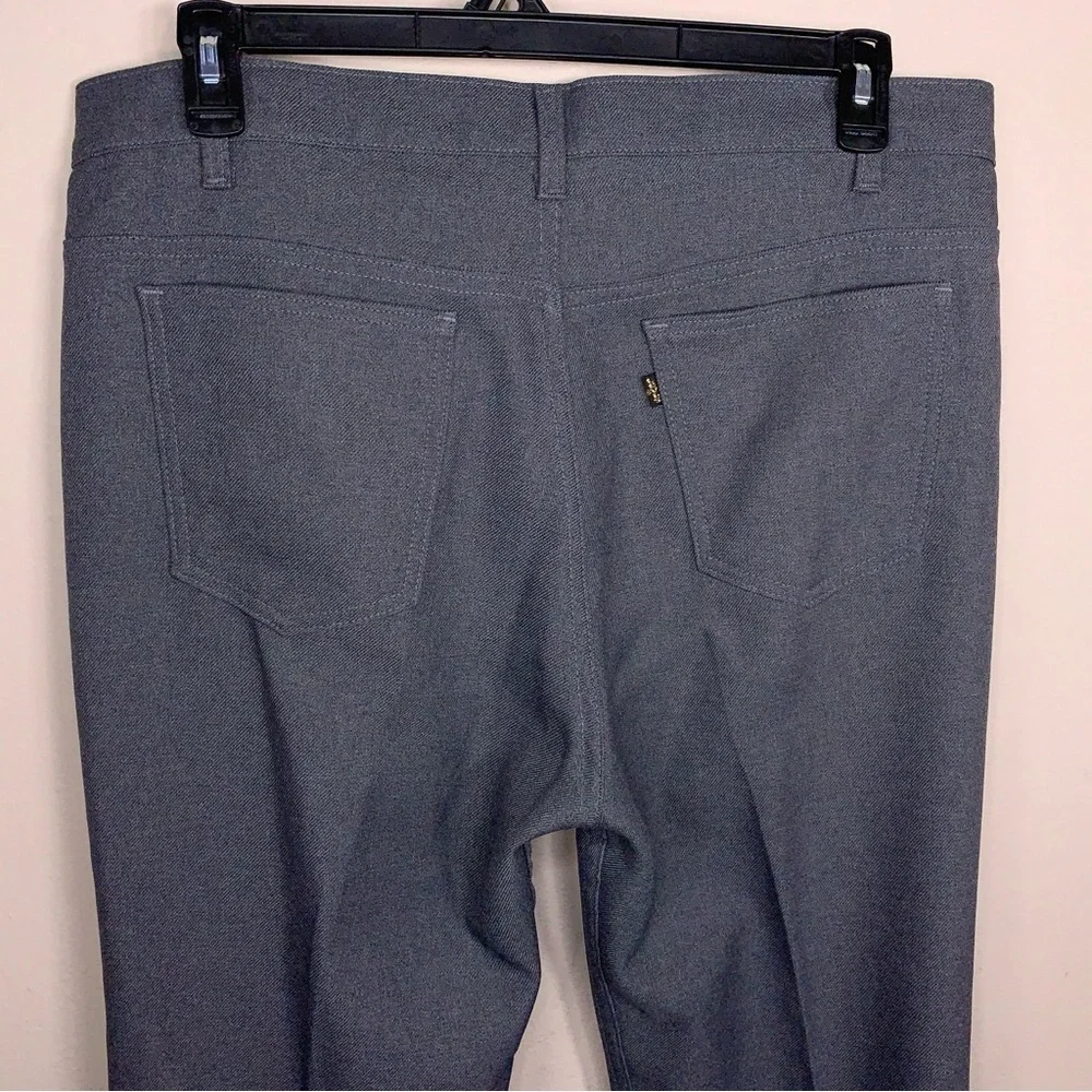 Vintage 36 Waist Levi’s Grey Pleated Trousers Mens Western Classic